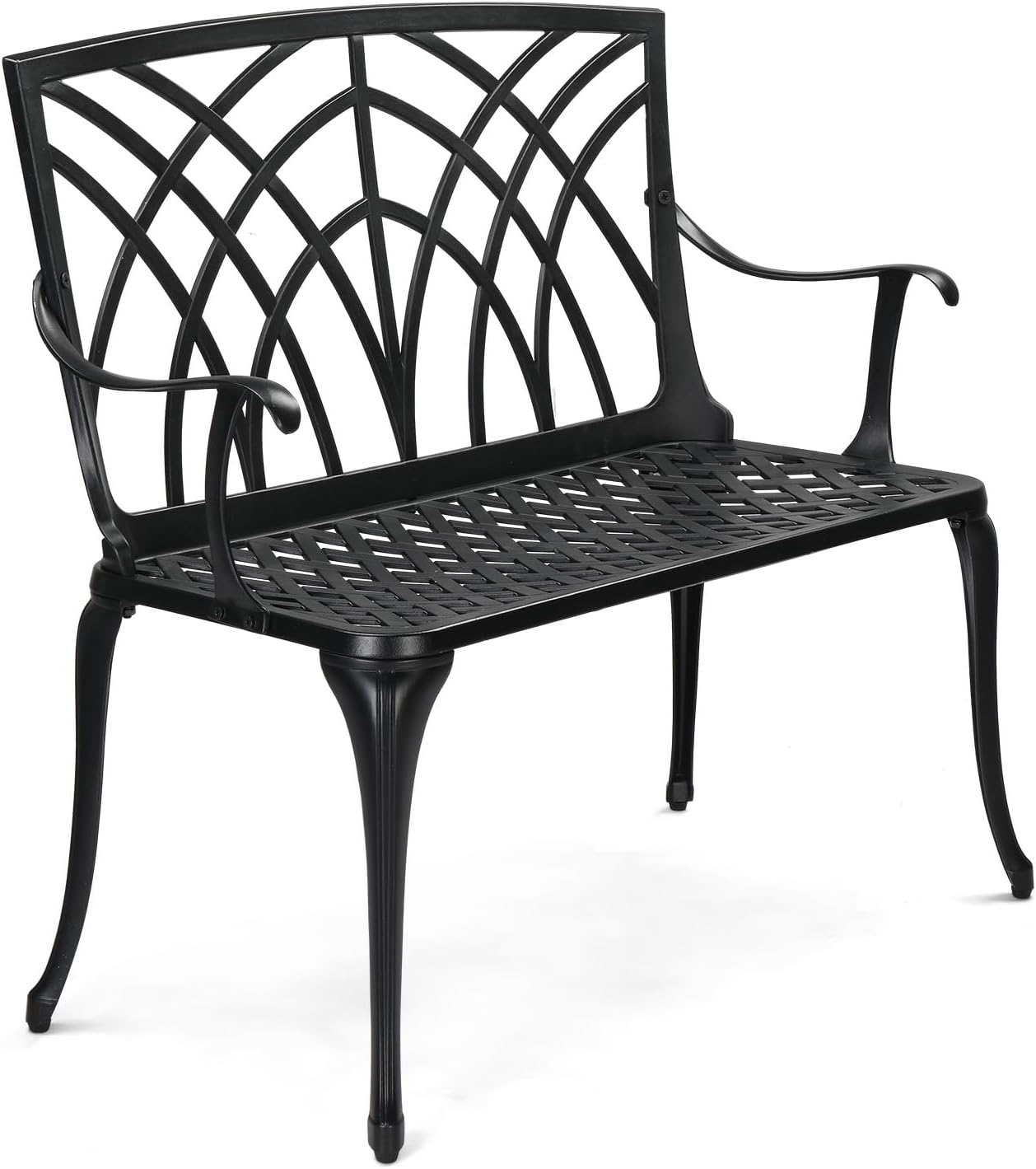 VINGLI 38 Inch Outdoor Bench for Garden and Patio Seating