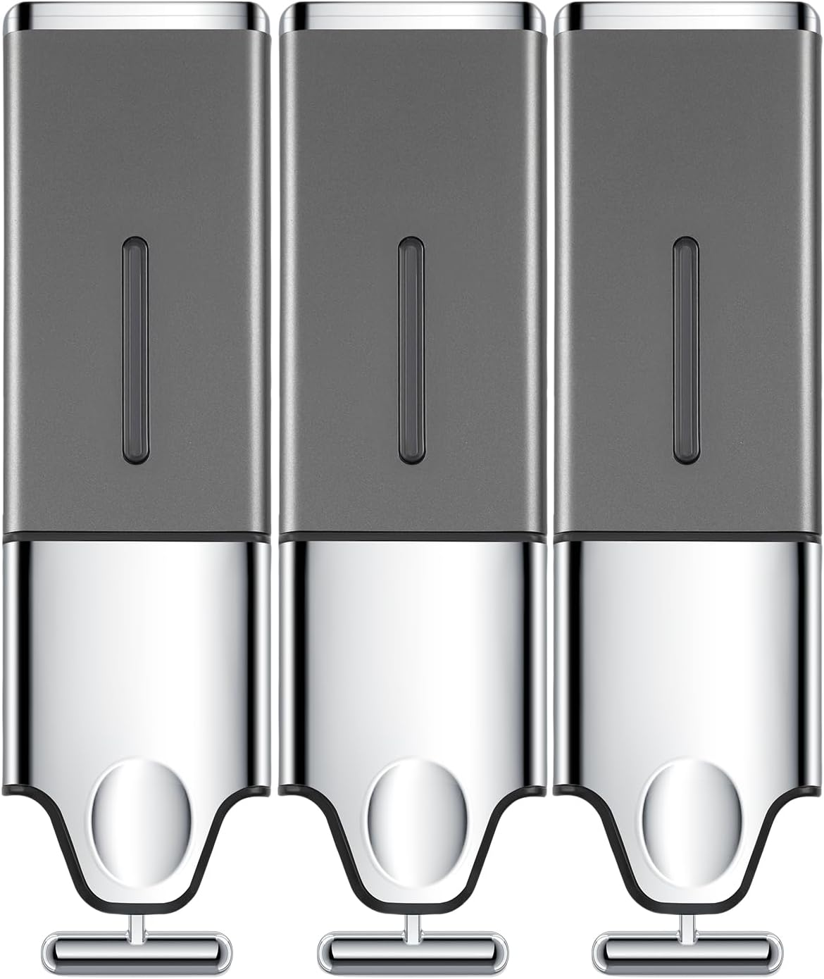 3-in-1 Quadrate Shower Dispenser for Soap, Shampoo, Conditioner