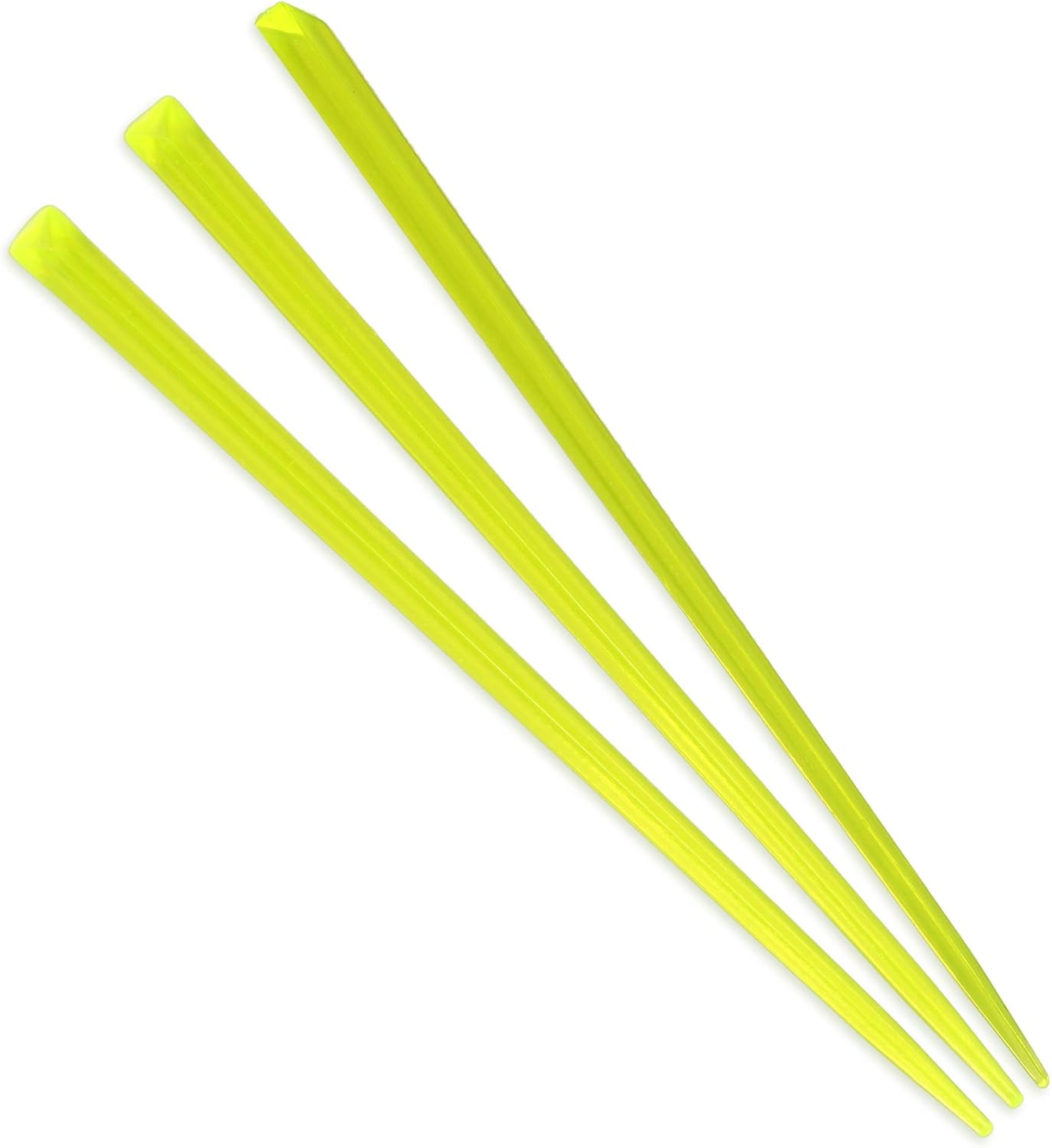 BambooMN Triangular Appetizer Picks - 4.5in Lime Green 1000ct