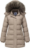 GGleaf Women's Hooded Quilted Thicken Puffer Jacket - Warm Winter Coat