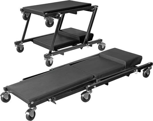 Torin 2-in-1 Foldable Garage Shop Creeper for Easy Repairs