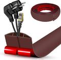 Floor Cord Cover Cable Cavity 0.8in x 0.37in Self Adhesive 10FT - Low