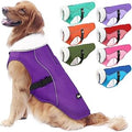 Dog Cold Weather Coat with Fleece Lining - Warm Waterproof Winter