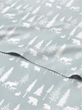 King Christmas Woodlands Sheet Set - Cozy Holiday 4 Piece Bedding