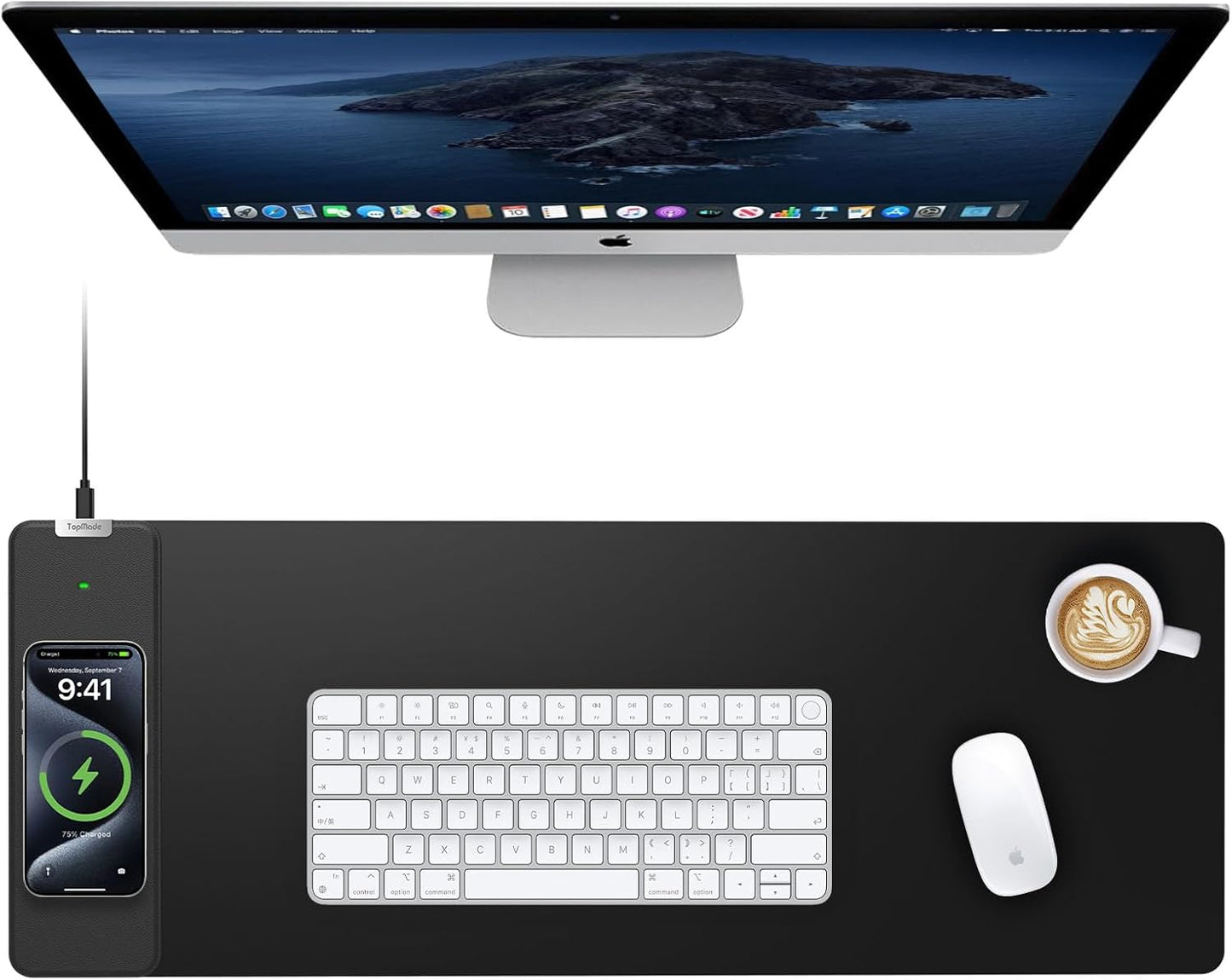 TopMade Wireless Charging Mouse Pad: XL Large Gaming Surface
