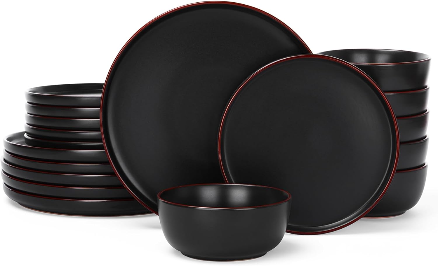Famiware Mercury Plates and Bowls Set for 6 - Elegant Dinnerware