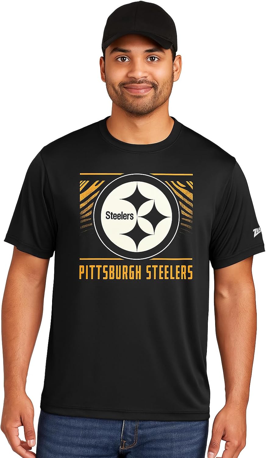 Zubaz NFL Men's Short Sleeve Team Graphic T-Shirt for Fans