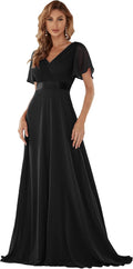 Ever-Pretty Classic Chiffon V-Neck Floor Length Bridesmaid Dress guide