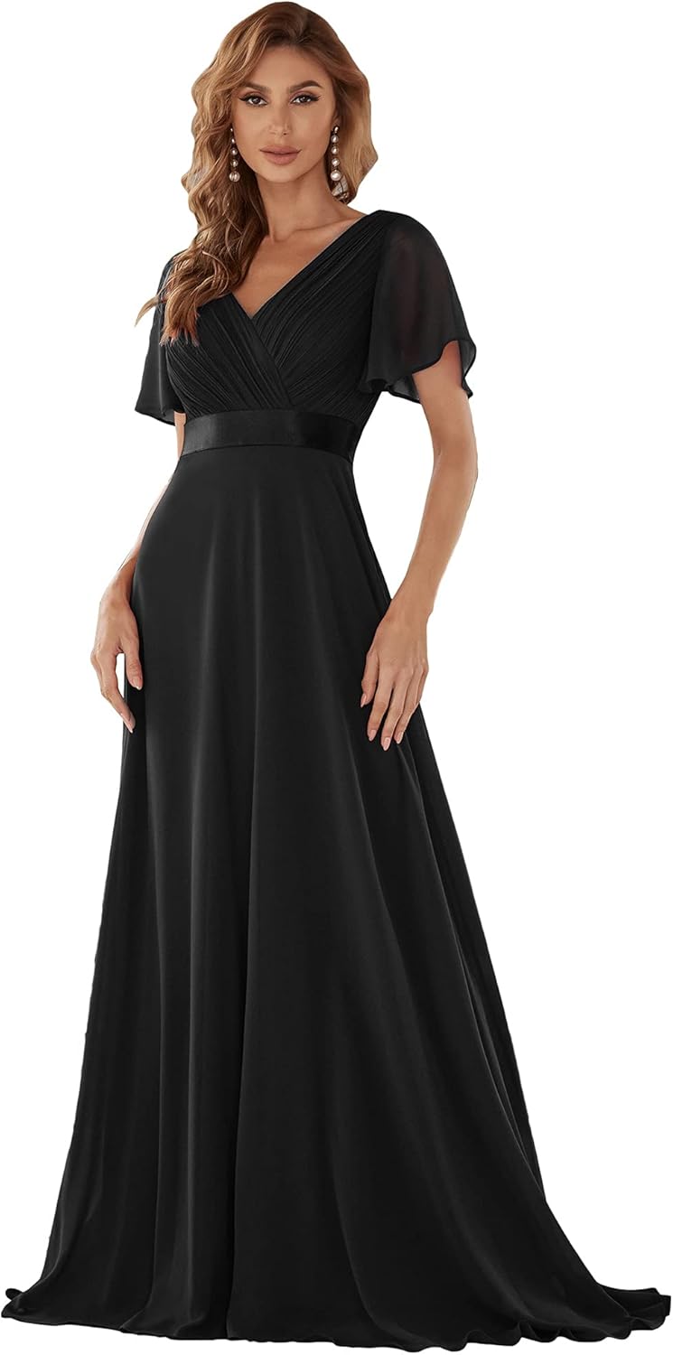 Elegant Floor Length Chiffon Bridesmaid Dress for All Occasions
