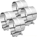 EVIL ENERGY 4ft in Exhaust Clamp 4 Pack - Heavy Duty Band Clamp