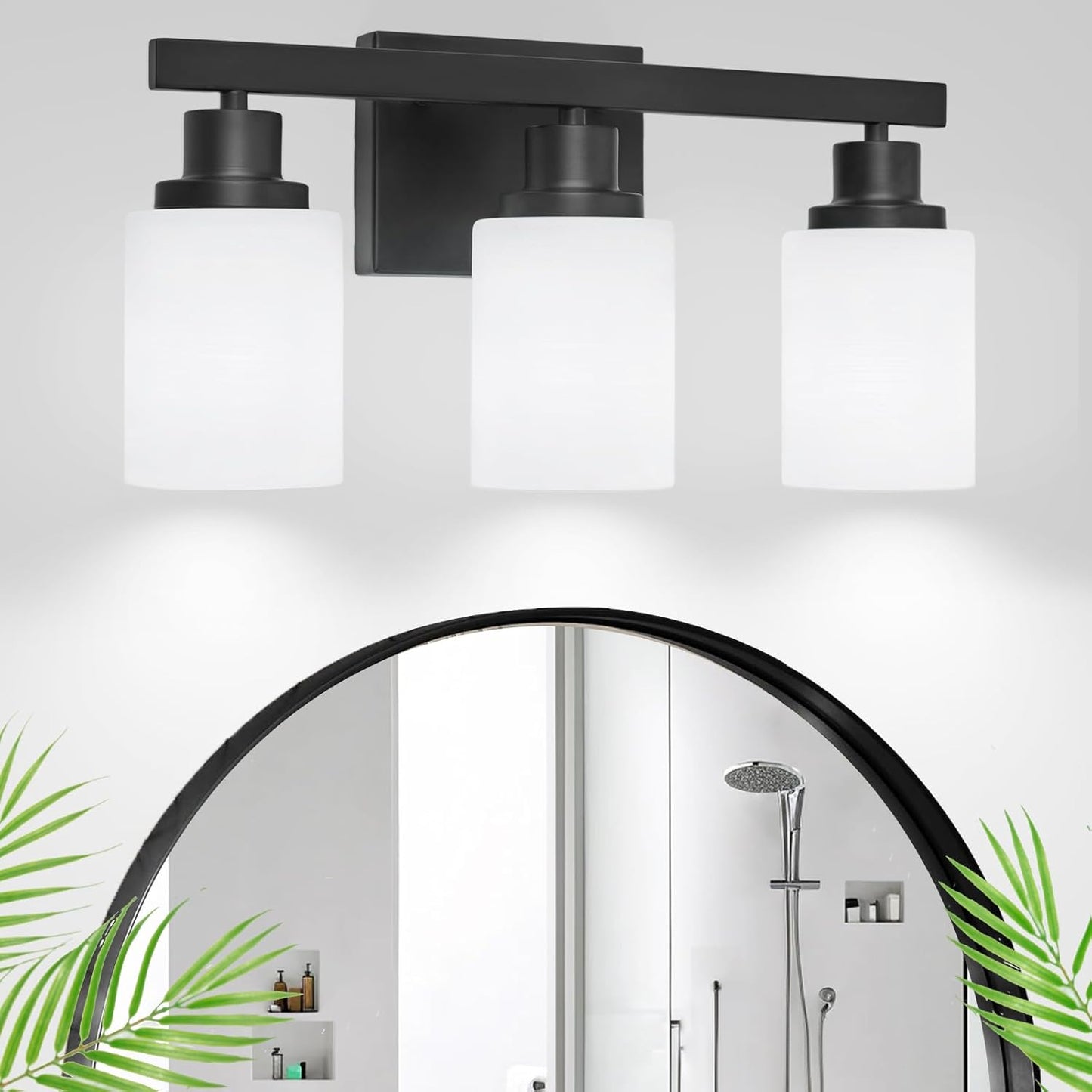 3-Light Bathroom Light Fixtures Over Mirror for Modern Spaces