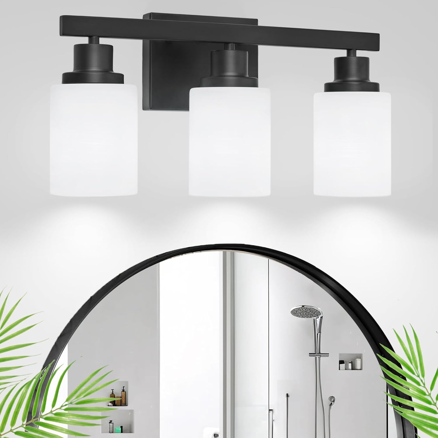 3-Light Bathroom Light Fixtures Over Mirror for Modern Spaces