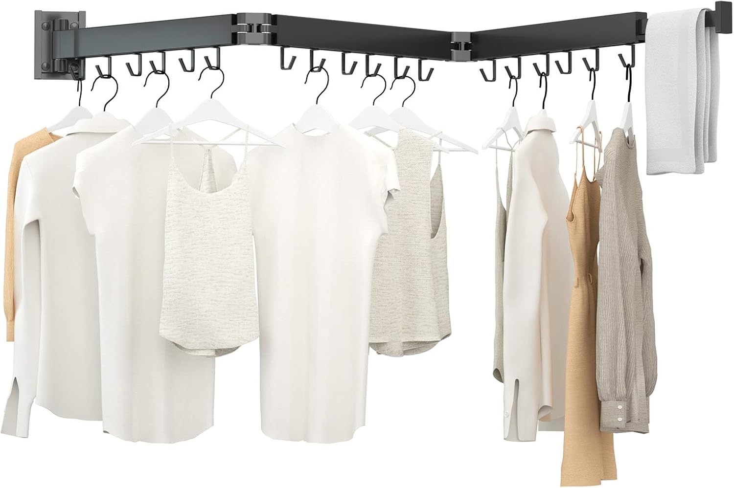 Kelisiting Foldable Clothes Drying Rack for Space Saving