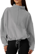 Women's Half Zip Fleece Sweatshirt by QINSEN for Warm Winter Days