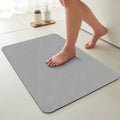 Bath Mat Bathroom Rug 20x48 in Light Grey - Thin Quick Dry Runner