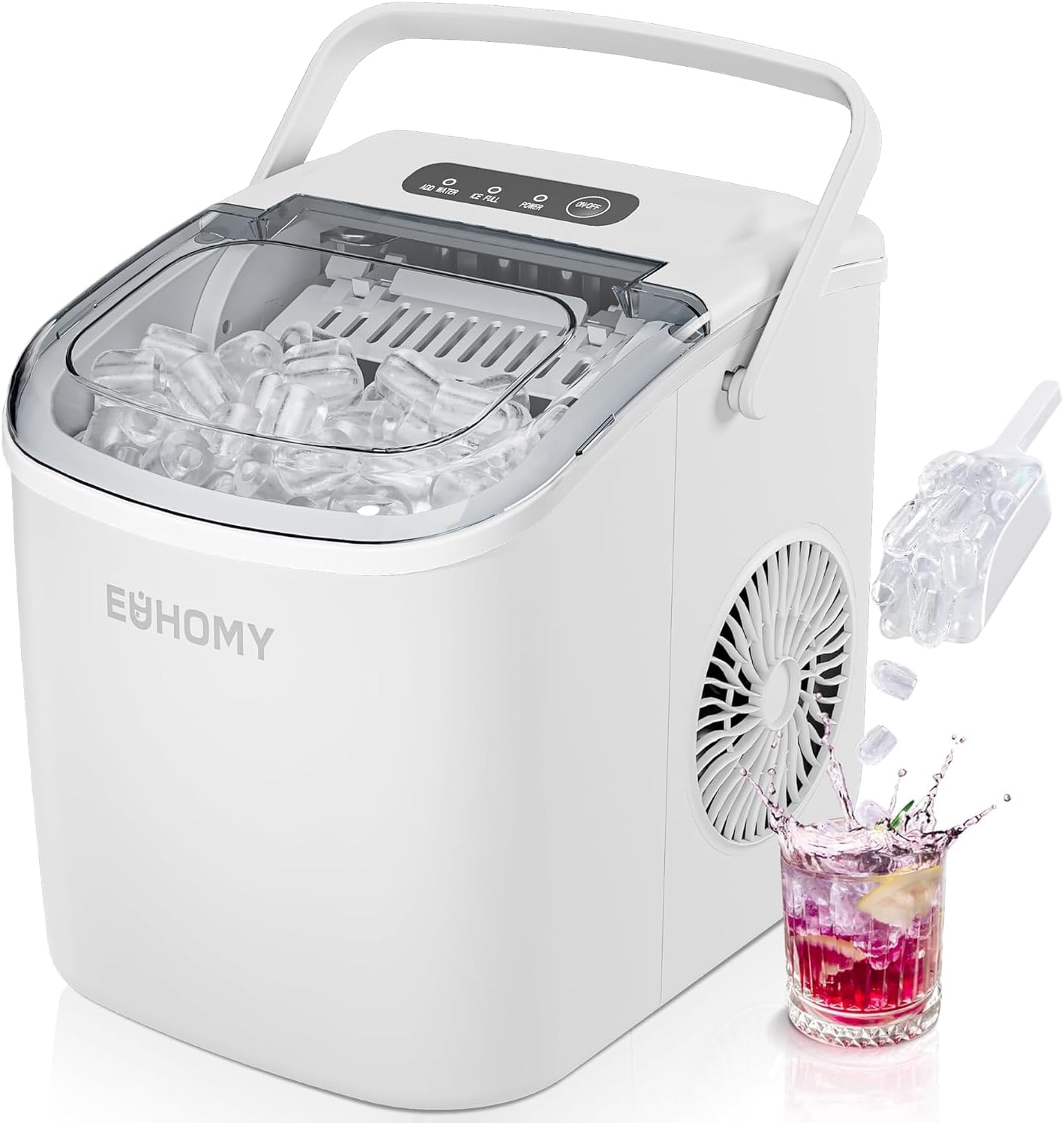 Euhomy Countertop Ice Maker Machine for Home and Camping