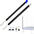 1 Lower, 1 Upper Trampoline Replacement Poles - Straight Enclosure