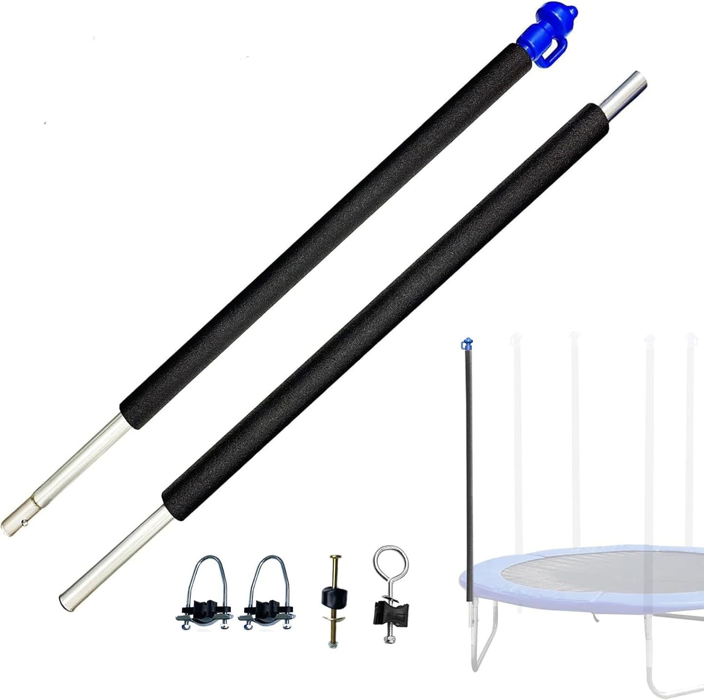 Trampoline Replacement Poles for 10ft-16ft Frames with Hardware