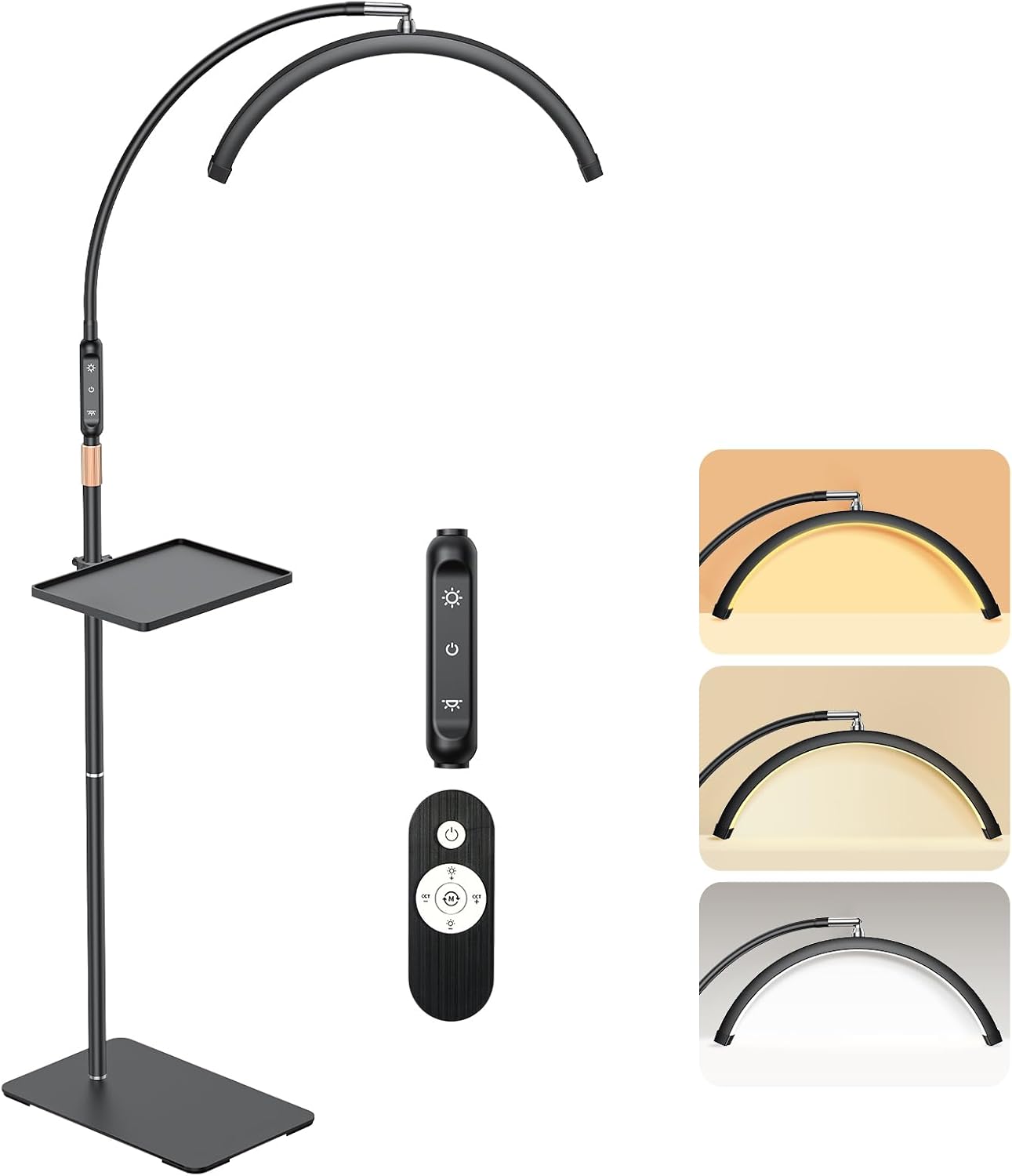 Professional Half Moon LED Floor Lamp for Eyelash Extensions