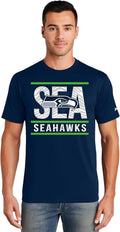 Zubaz NFL Men's Team Graphic T-Shirt - Bold Goal Line Style Apparel