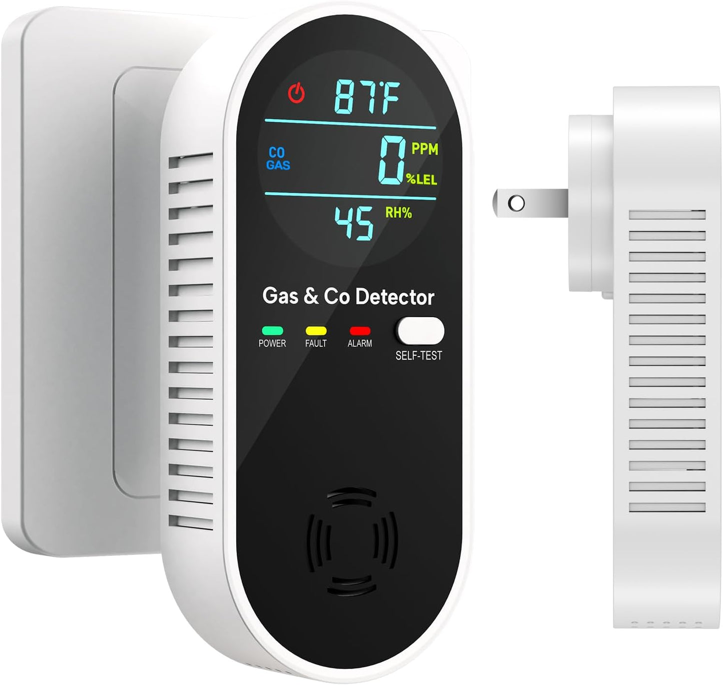 4-in-1 Natural Gas Leak Detector with Carbon Monoxide Alerts