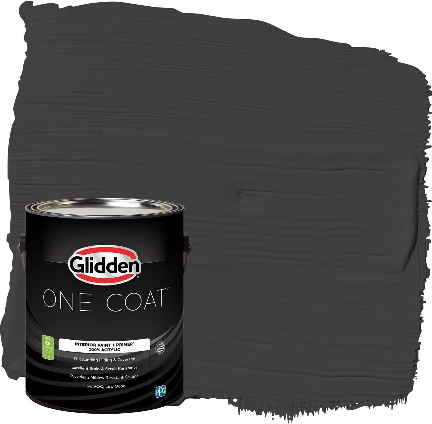 Glidden Interior Paint + Primer: Black Magic, One Coat, Flat