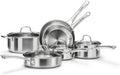 Stainless Steel Cookware Set Tri-Ply 10-Piece - Even Heat Performance