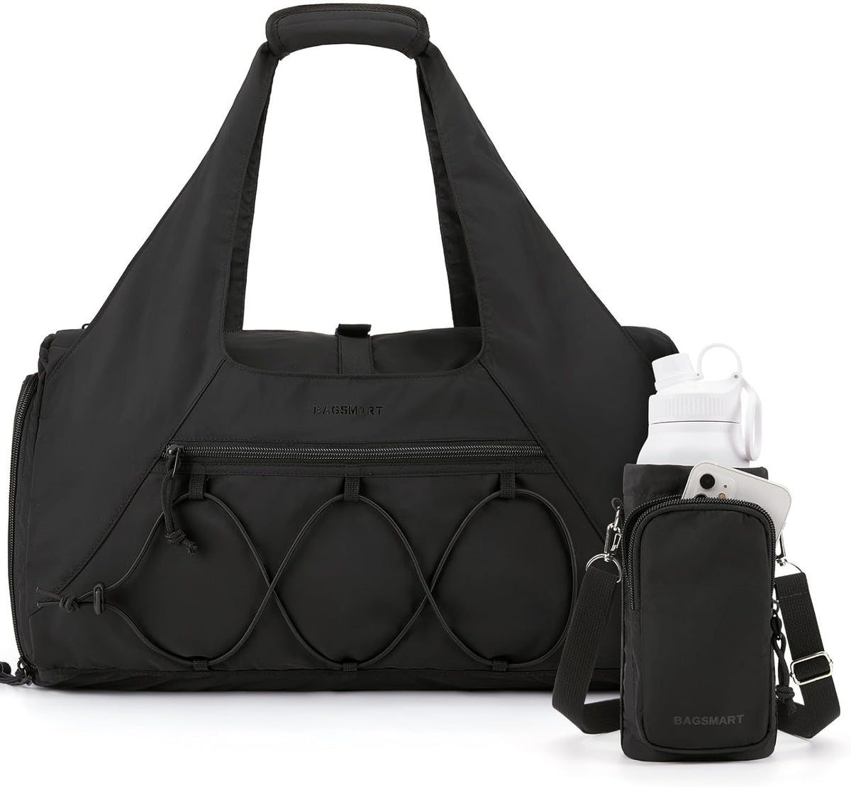 Lightweight Gym Bag for Women with Shoe Compartment and Wet Pocket