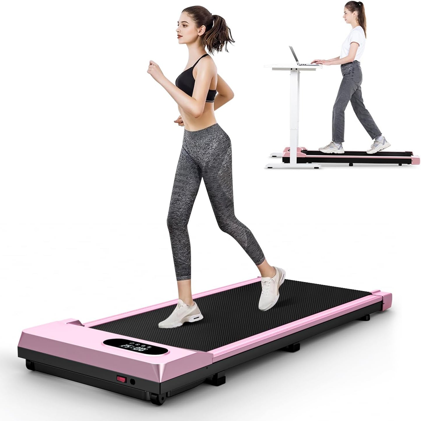 Portable 2-in-1 Walking Pad - Office & Home Fitness