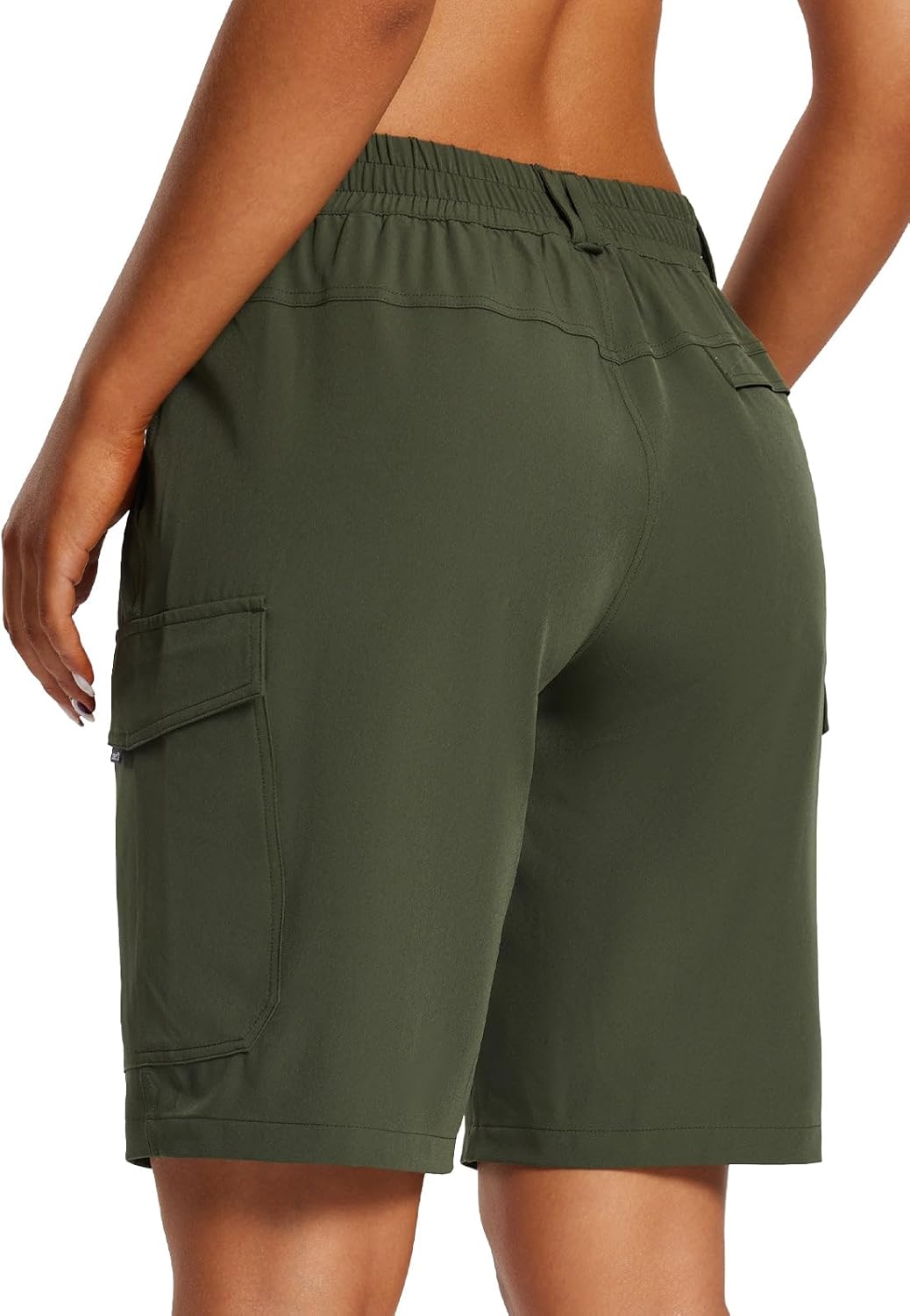 BALEAF Women's Hiking Long Shorts 10in Cargo Short for Comfort