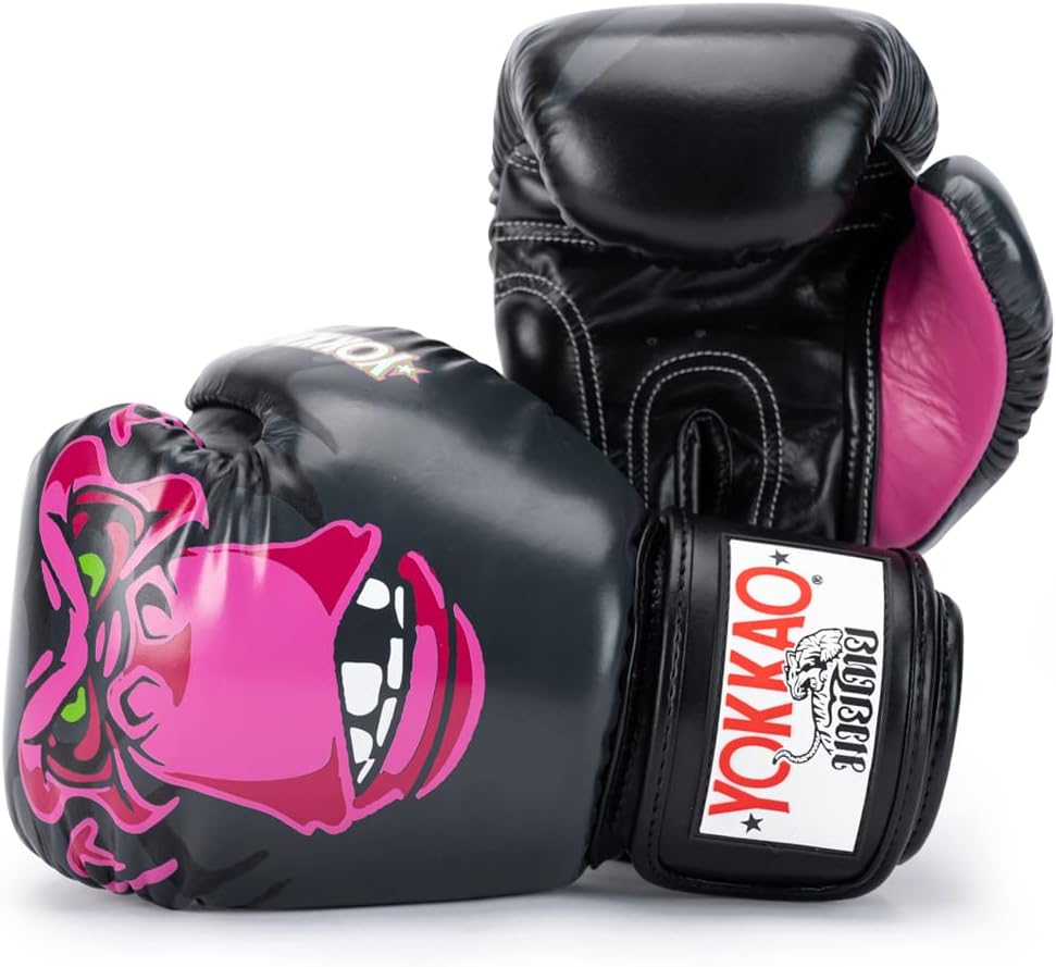 Breathable Premium Leather Boxing Gloves by YOKKAO