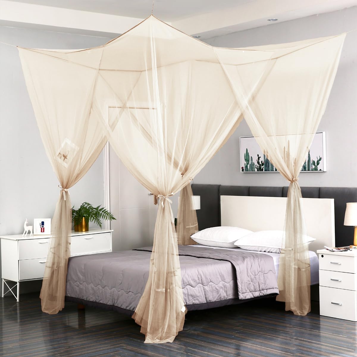 Mengersi Mosquito Net for Bed Canopy - Elegant Bed Curtains