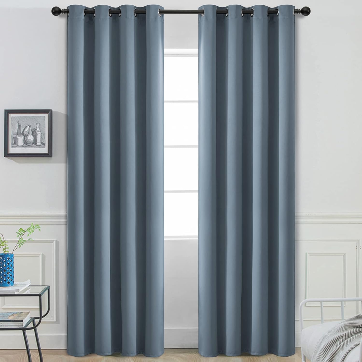 Yakamok Blackout Curtains for Bedroom and Living Room Decor