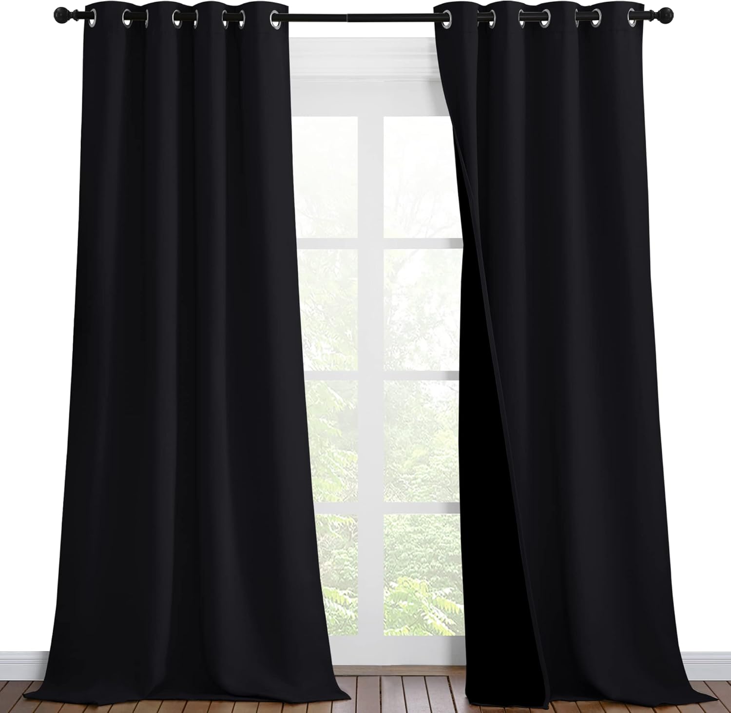 NICETOWN Extra Long Truly Blackout Drapes for Ultimate Privacy