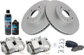 Front Ceramic Brake Pad & G-Coated Rotor Kit for 2004 Accord