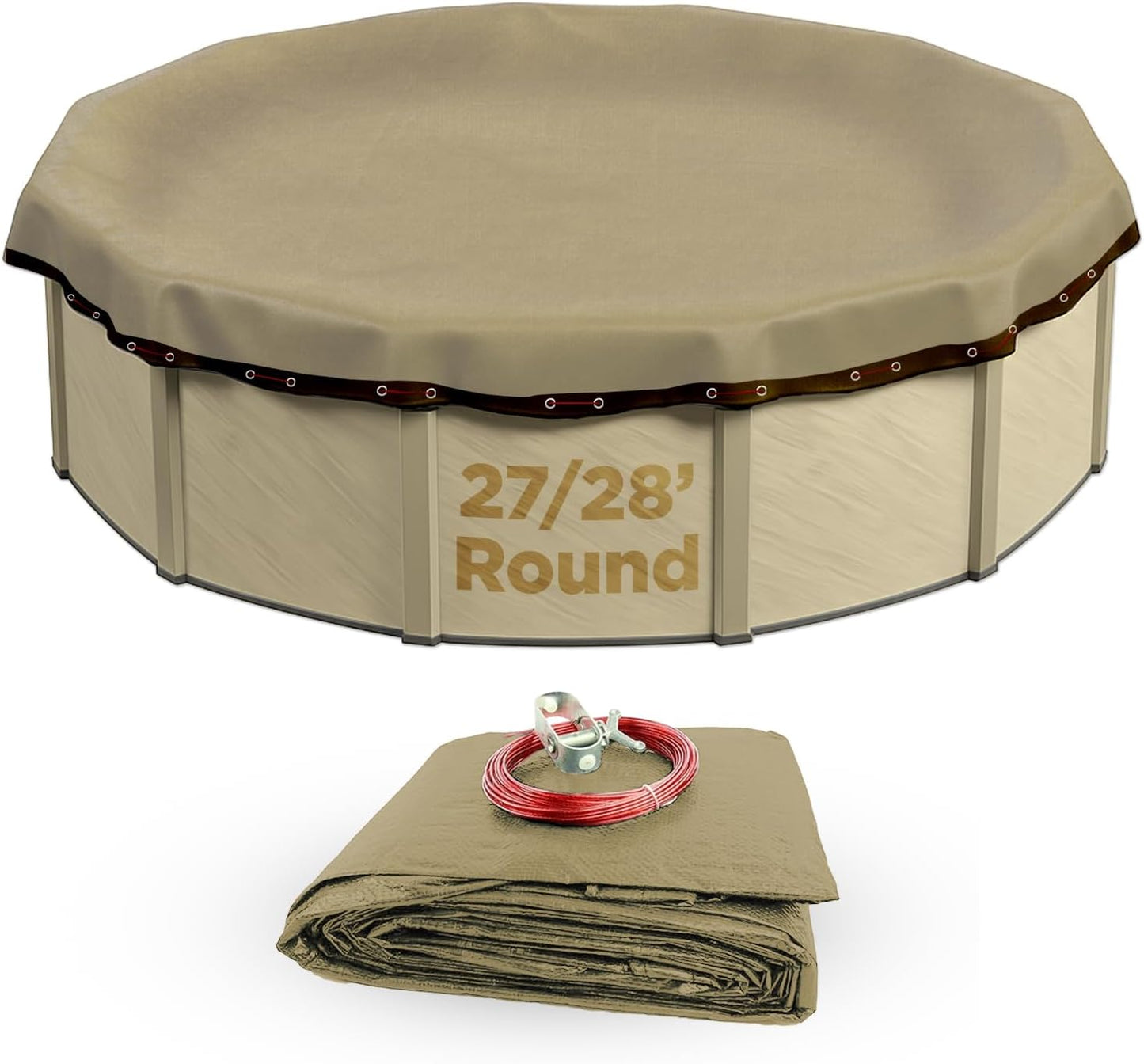 Buffalo Blizzard Supreme Plus 28 ft Round Winter Pool Cover
