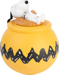 Snoopy Cookie Jar With Lid - Whimsical Airtight Biscuit Canister