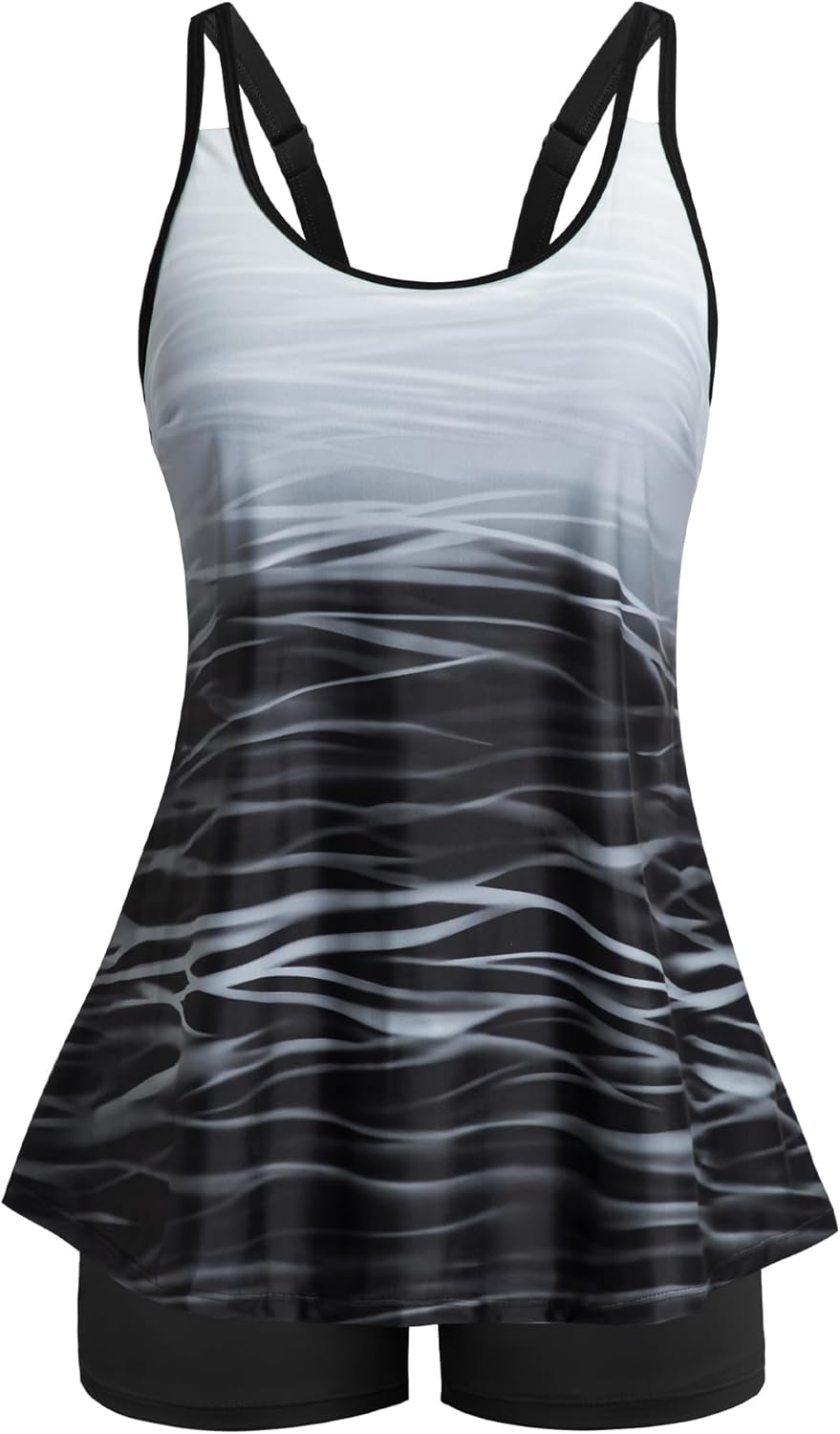 Arolina Tankini Swimsuits for Women with Tummy Control Design