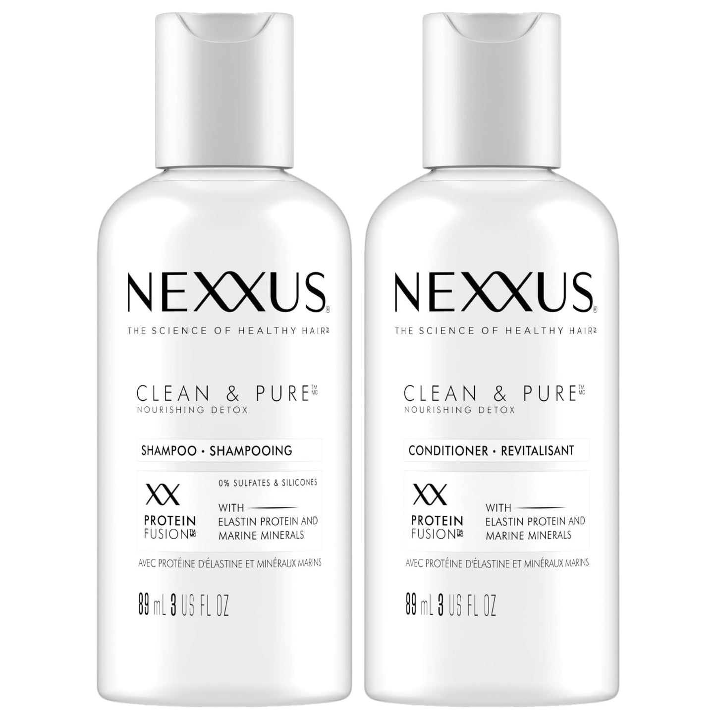 Nexxus Clean & Pure Travel Set, Elastin Protein, Marine Minerals