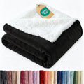 Sherpa Fleece Blanket Queen Size by CGK Unlimited - Luxurious