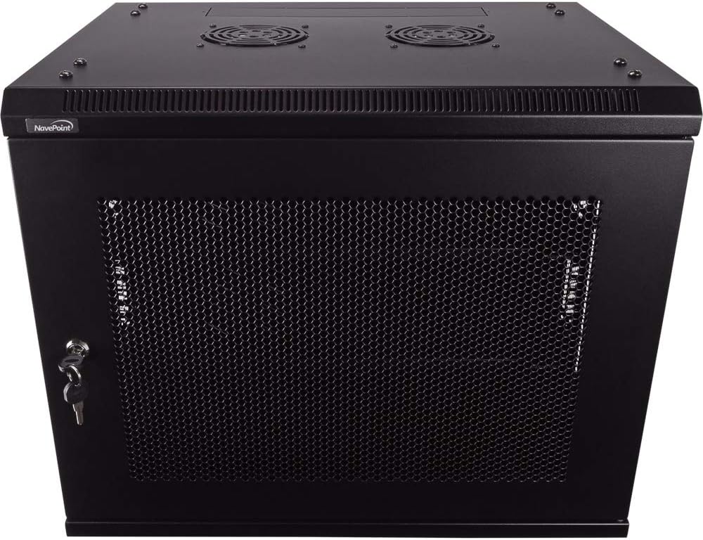 Navepoint 9U Deluxe IT Wallmount Cabinet for Server Network Racks