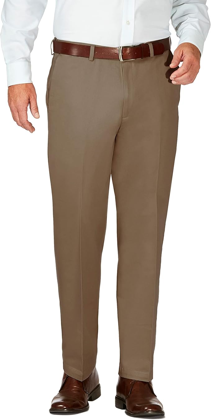Haggar Men's Work to Weekend Hidden Expandable Waist Pants