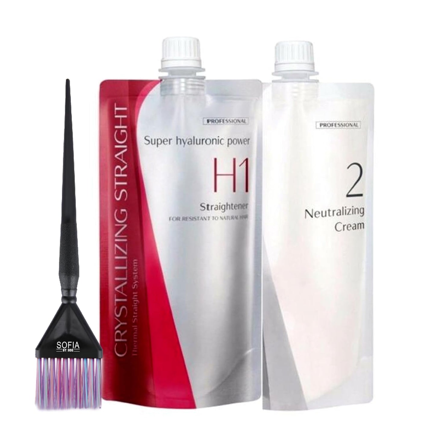 Crystallizing Straight Rebonding Hair Straightener Set for Smooth Hair