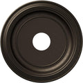 PVC Ceiling Medallion 16in OD x 3-1/2in ID - Metallic Black Night