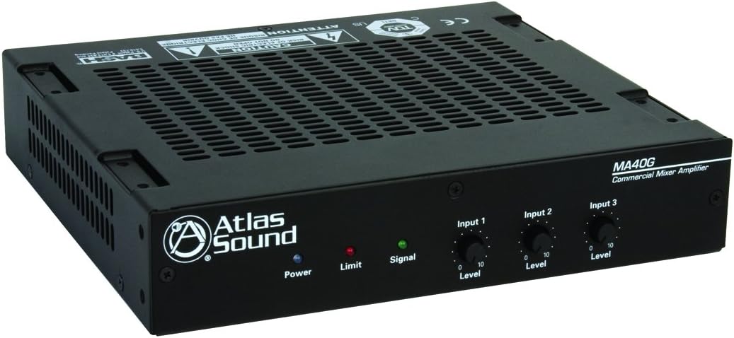 Atlas Sound MA40G Global Mixer Amplifier for Versatile Audio Needs