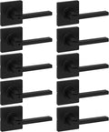 Kwikset Casey Mixed 10 Pack Door Handles - Matte Black Set