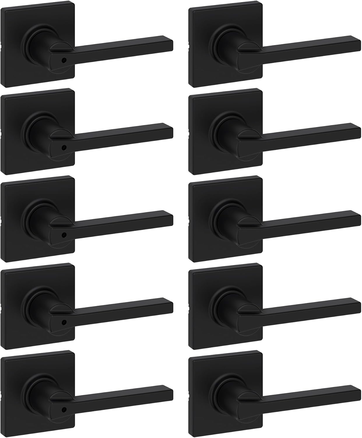 Kwikset Casey Hallway Passage and Bed/Bath Privacy Door Handle