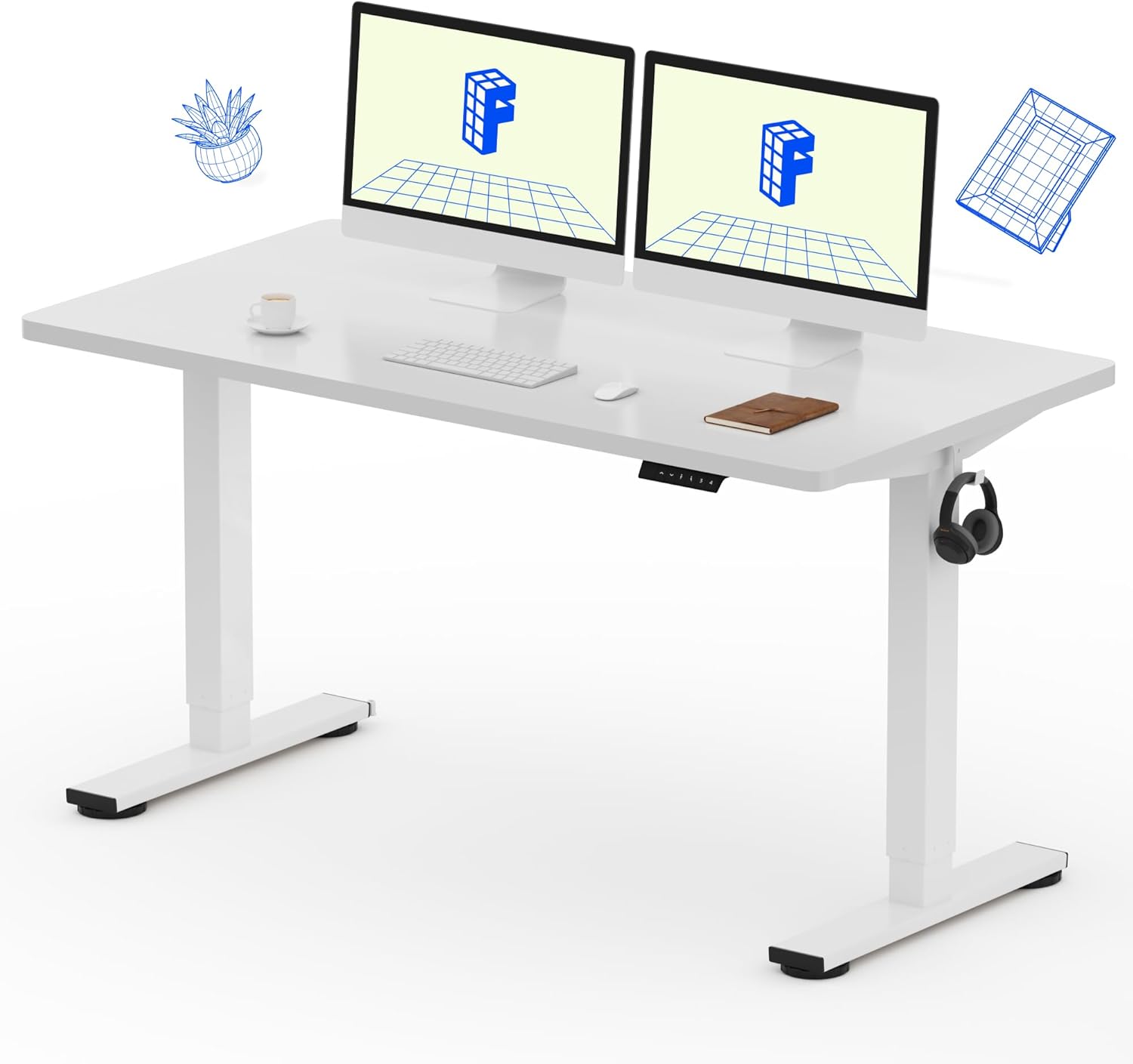 FLEXISPOT EN1 Whole Piece Standing Desk for Home Office Use