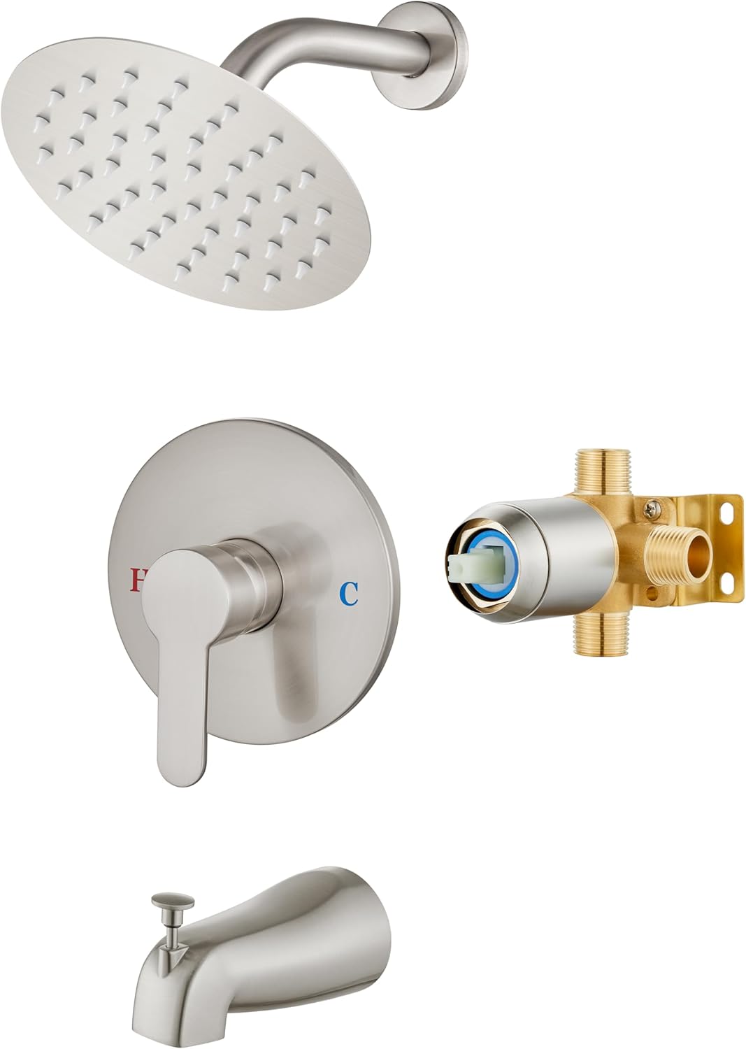 Airuida Shower Faucet Set with Tub Spout for Ultimate Comfort