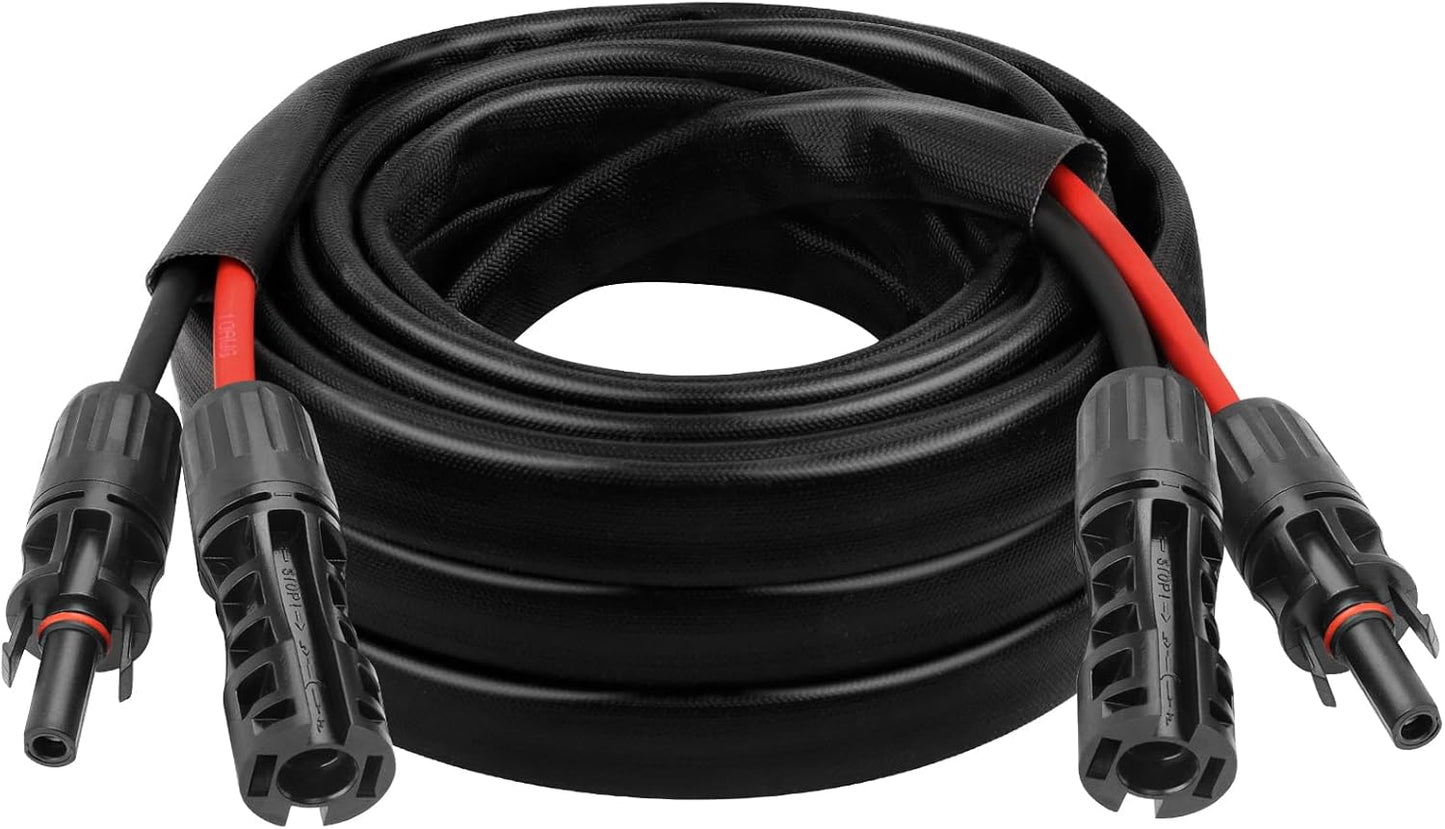 8AWG Solar Cable - 15FT Extension Cord for Solar Panels